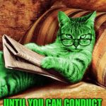 Factual RayCat | YOU'RE GROUNDED; UNTIL YOU CAN CONDUCT YOURSELF PROPERLY | image tagged in factual raycat,memes | made w/ Imgflip meme maker