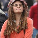 Hippy girl | MERGES CULTURE AND POLITICS; UPSET WHEN CULTURAL FIGURE BECOMES PRESIDENT | image tagged in hippy girl | made w/ Imgflip meme maker