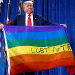 Trump LGBT flag meme
