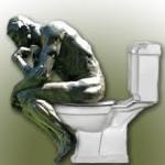 Rodin's Thinker Toilet meme