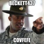 army | BECKETT437; COVFEFE | image tagged in army | made w/ Imgflip meme maker
