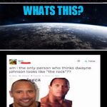 the rock and dawayne could be twins | image tagged in the search continues,meme | made w/ Imgflip meme maker
