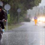 rainy bike ride