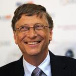 Bill Gates's happy face