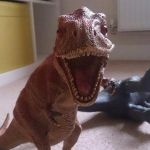 Bad dinosaur joke | HOW DO DINOSAURS PAY BILLS; WITH TYRANOSAURUS CHECKS | image tagged in bad dinosaur joke | made w/ Imgflip meme maker