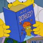 Homer disablef