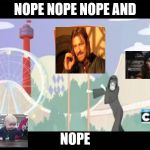 Drunk Sidious  | NOPE NOPE NOPE AND; NOPE | image tagged in drunk sidious | made w/ Imgflip meme maker