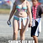 Lena Dunham | HATES WOMEN BEING OBJECTIFIED; SHOWS OFF HER FAT UGLY BODY EVERY CHANCE SHE GETS | image tagged in lena dunham | made w/ Imgflip meme maker