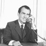 Nixon on Telephone