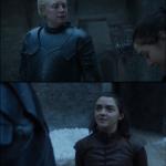 Game of thrones Arya and Brienne