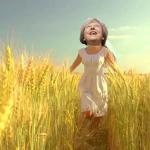 Theresa May wheat field