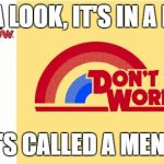 Reading Rainbow | TAKE A LOOK, IT'S IN A BOOK, IT'S CALLED A MENU! | image tagged in reading rainbow | made w/ Imgflip meme maker