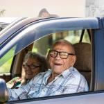 Old Couple Driving