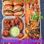 P-dubs food truck rocks | P-DUBS; PANNINIS , HOT-DAWGS , APPETIZERS | image tagged in p-dubs food truck rocks | made w/ Imgflip meme maker