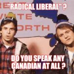 More Mutants ? Thanks again , Obama | "RADICAL LIBERAL" ? DO YOU SPEAK ANY CANADIAN AT ALL ? | image tagged in the great white north,libtards,gasp rage face,violence,not funny | made w/ Imgflip meme maker