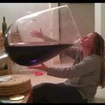 Giant glass of wine meme