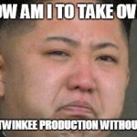 Sad Kim Jong Un | BUT HOW AM I TO TAKE OVER THE; WORLDS TWINKEE PRODUCTION WITHOUT NUKES? | image tagged in sad kim jong un | made w/ Imgflip meme maker