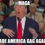 Time to invoke the 25th amendment folks! | #MAGA; MADE AMERICA GAG AGAIN! | image tagged in donald trump mocking disabled,maga | made w/ Imgflip meme maker