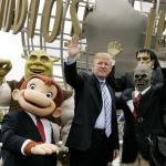 Trump Shrek Curious George Frankenstein's Monster meme