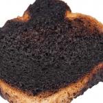 Burnt toast