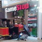 The Hype Train | THE NEXT STOP IS GAMESTOP; OR THE LAST STOP. | image tagged in the hype train | made w/ Imgflip meme maker