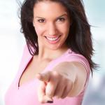Woman Pointing