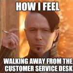 I believe I have WON that argument | HOW I FEEL WALKING AWAY FROM THE CUSTOMER SERVICE DESK | image tagged in memes,zorg,customer service,victory | made w/ Imgflip meme maker