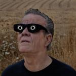 Man watching eclipse