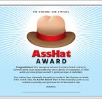 The Original Official Asshat Award