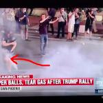 Phoenix Protestor Hit in Groin With Rubber Bullet