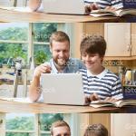 Dad and son computer meme