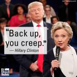 Clinton creeps