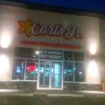 Carl's jr. | MEANWHILE IN RED DEER; IT'S NOT ONLY MESSY IT'S DISGUSTING!! | image tagged in carl's jr | made w/ Imgflip meme maker