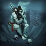 Lord Shiva Smoking