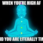 Did you take the wormhole out to dinner first? | WHEN YOU'RE HIGH AF; AND YOU ARE LITERALLY TIME | image tagged in jerry smith,wormhole,trip,high,rick and morty,time | made w/ Imgflip meme maker