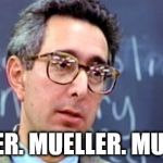Ben Stein Ferris Bueller | MUELLER. MUELLER. MUELLER? | image tagged in ben stein ferris bueller | made w/ Imgflip meme maker