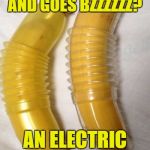 Banana | WHAT IS YELLOW AND GOES BZZZZZZ? AN ELECTRIC BANANA. | image tagged in banana | made w/ Imgflip meme maker