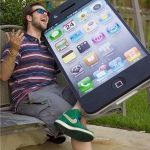 Giant iPhone | image tagged in giant iphone | made w/ Imgflip meme maker