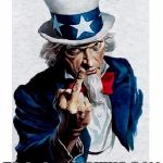 Uncle Sam Middle Finger | I WANT YOU; TO STOP MOCKING 9/11 | image tagged in uncle sam middle finger | made w/ Imgflip meme maker