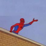 Spiderman reaching out meme