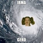 Irma Gerd | IRMA; GERD | image tagged in irma gerd | made w/ Imgflip meme maker