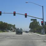 Street with traffic lights