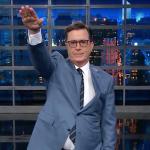 Nazi salute by Colbert