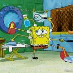 Spongebob Cleaning