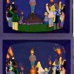 Simpson burn him