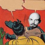Lenin slapping Robin meme