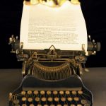 Flaming Typewriter | THIS IS CALLED; WRITING FOR A LITERARY AGENT | image tagged in flaming typewriter | made w/ Imgflip meme maker