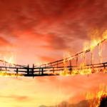 Burning bridge