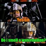 If you want more donuts, go to Dunkin Donuts! | Hey Porkins; Yes sir. Do i smell a watermellon? No! I smell donuts! | image tagged in star wars porkins,watermelon,do i smell a watermellon,donuts,dunkin donuts,star wars | made w/ Imgflip meme maker
