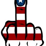 USA-Middle finger